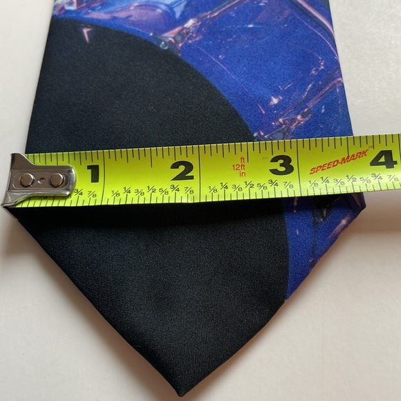 Ralph Marlin Drums Polyester necktie tie 54” X 3 5/8” vintage 1994 music rock - Picture 4 of 8
